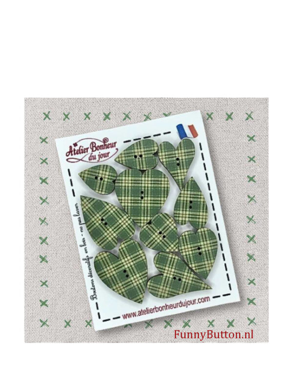 Ruit hart - groen - FunnyButton
