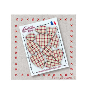 Ruit hart - licht rode