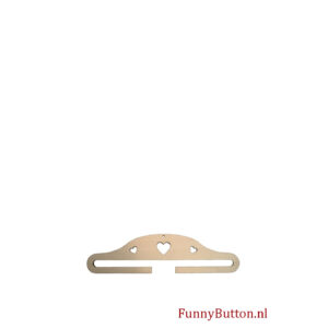 Hanger met opengewerkte harten 16 cm