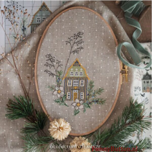 Winterhaus Christrose - Borduur patroon