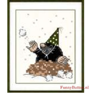 Groene winter Mol Borduurpakket